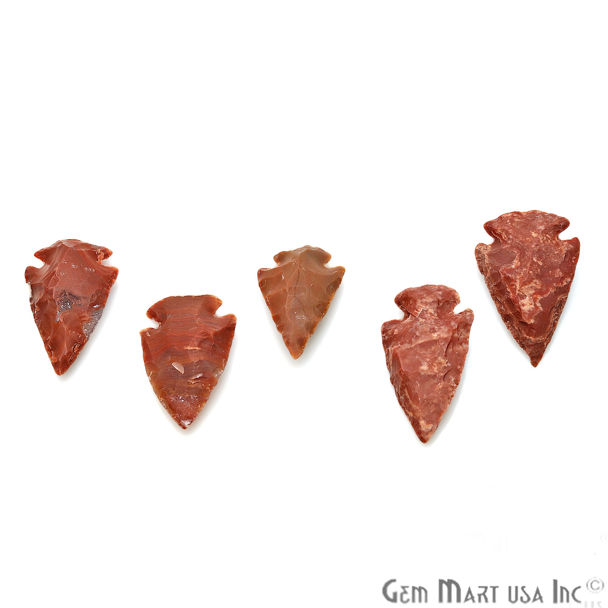Arrowhead Cut Gemstones, 37x20mm Handcrafted Stone, Loose Gemstone, DIY Pendant, DIY Jewelry - GemMartUSA
