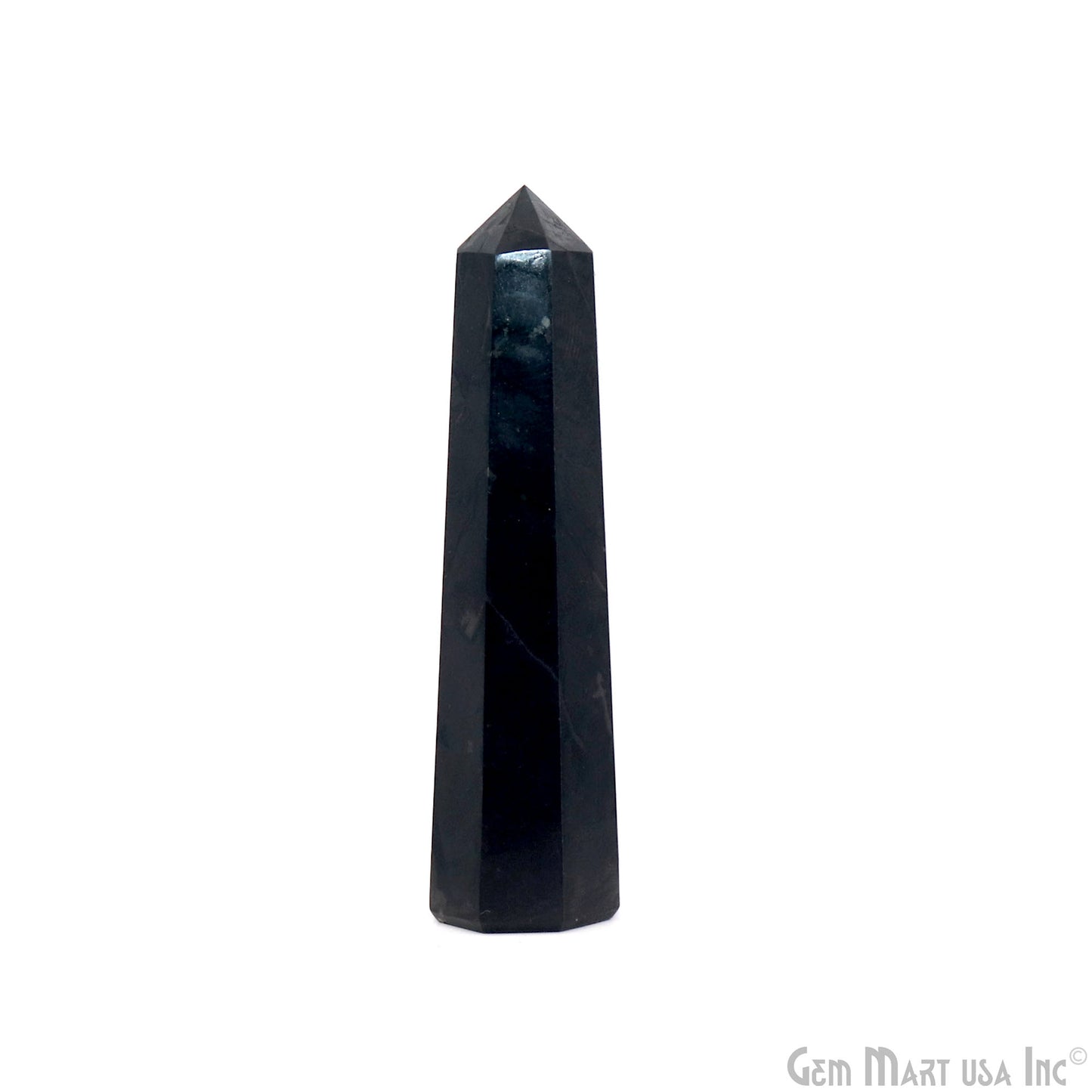 Black Agate Gemstone Jumbo Tower Crystal Tower Obelisk Healing Meditation Gemstones 4-5 Inch