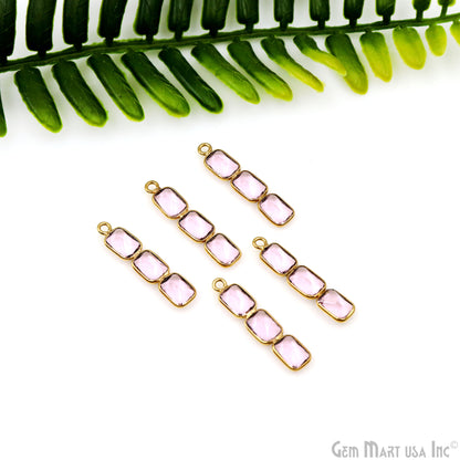 DIY Gemstone 27x6mm Gold Plated Chandelier Finding Component