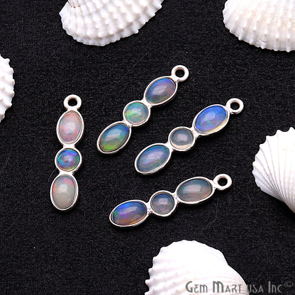 DIY Opal October Birthstone 20x4mm Chandelier Finding Component (Pick Plating) (13093) - GemMartUSA