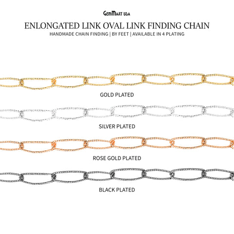 Elongated link Oval Link Finding Chain Station Rosary Chain