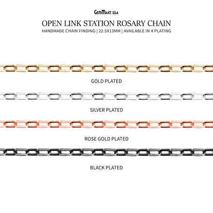 Open Link Chain Finding Chain 22.5x13mm Open Link Station Rosary Chain