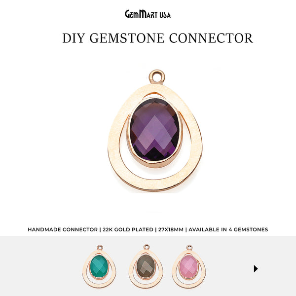 DIY Gemstone Gold Plated...
