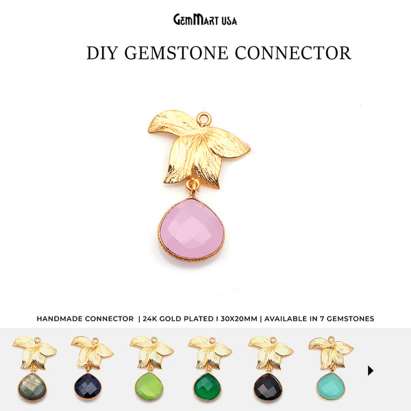 Flower Shape 30x20mm Gold...
