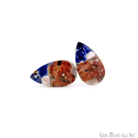 Sodalite Pear Shape 28x16mm Loose Gemstone For Earring Pair