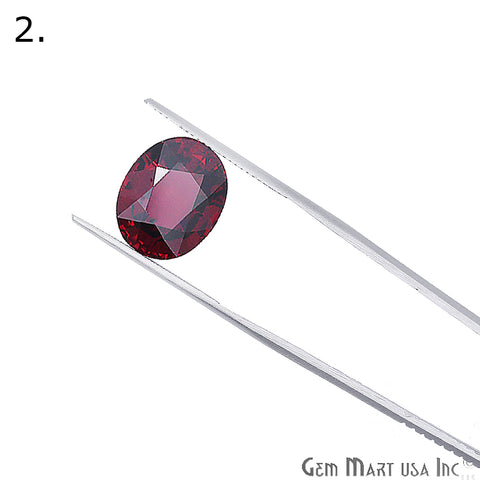 Rhodolite Garnet, Oval Gemstone, Loose Gemstone, January Birthstones (RH-0001-0006) - GemMartUSA