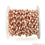 Pearl Oval 4x3mm Rose Gold Wire Wrapped Beads Rosary Chain