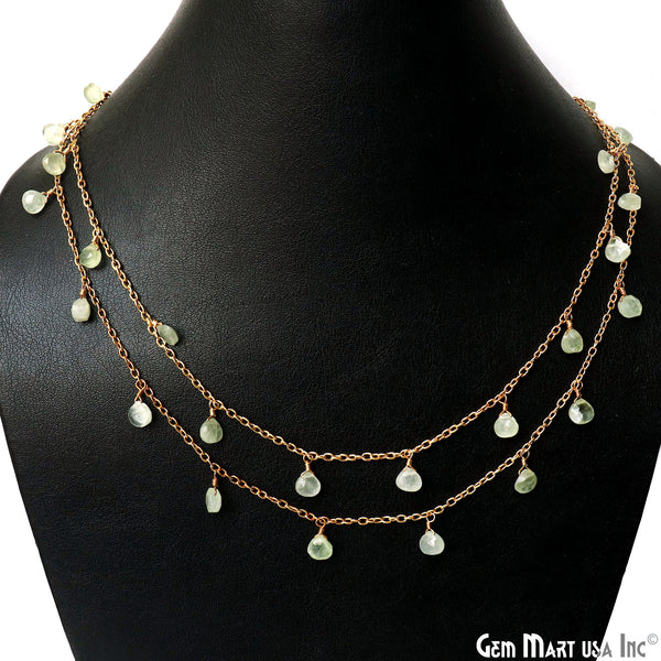 Prehnite Heart 5mm Gold...