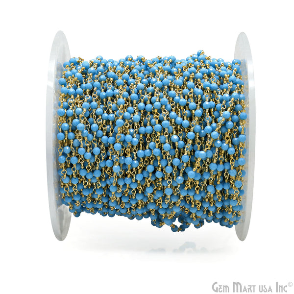 Turquoise Gold Plated Beaded...