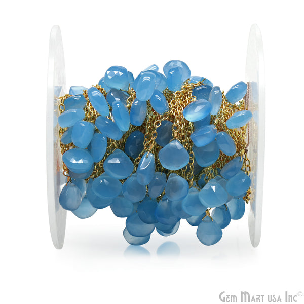 Sky Blue Chalcedony Heart...