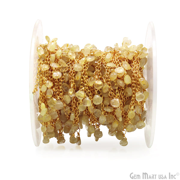 Golden Rutile Heart 5mm...