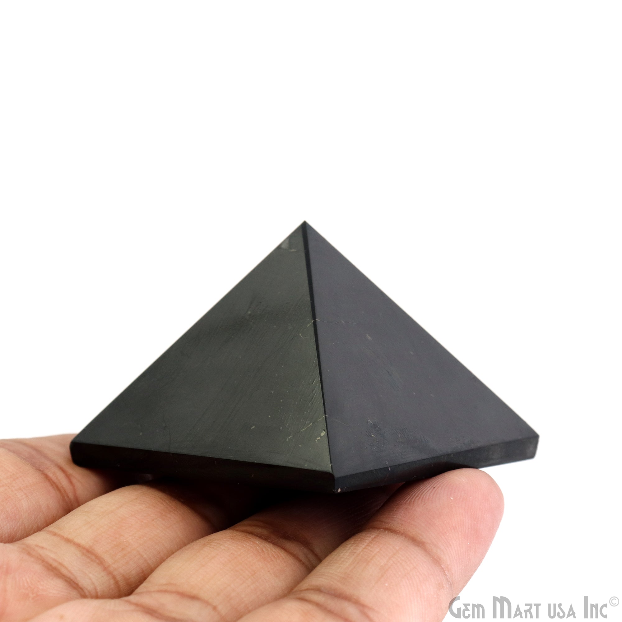 Shungite Pyramid, Crystal Pyramid, Anti Radiation, EMF Protection 50x43mm