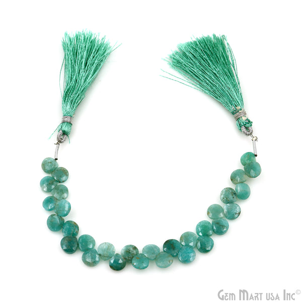 Amazonite Opal Heart Beads,...