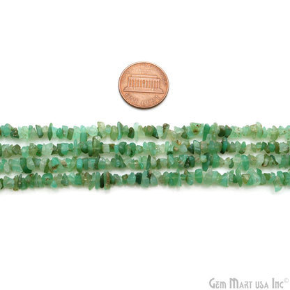 Single Strand 34 inches Chrysoprase Gemstones Chip Beads (754668961839)