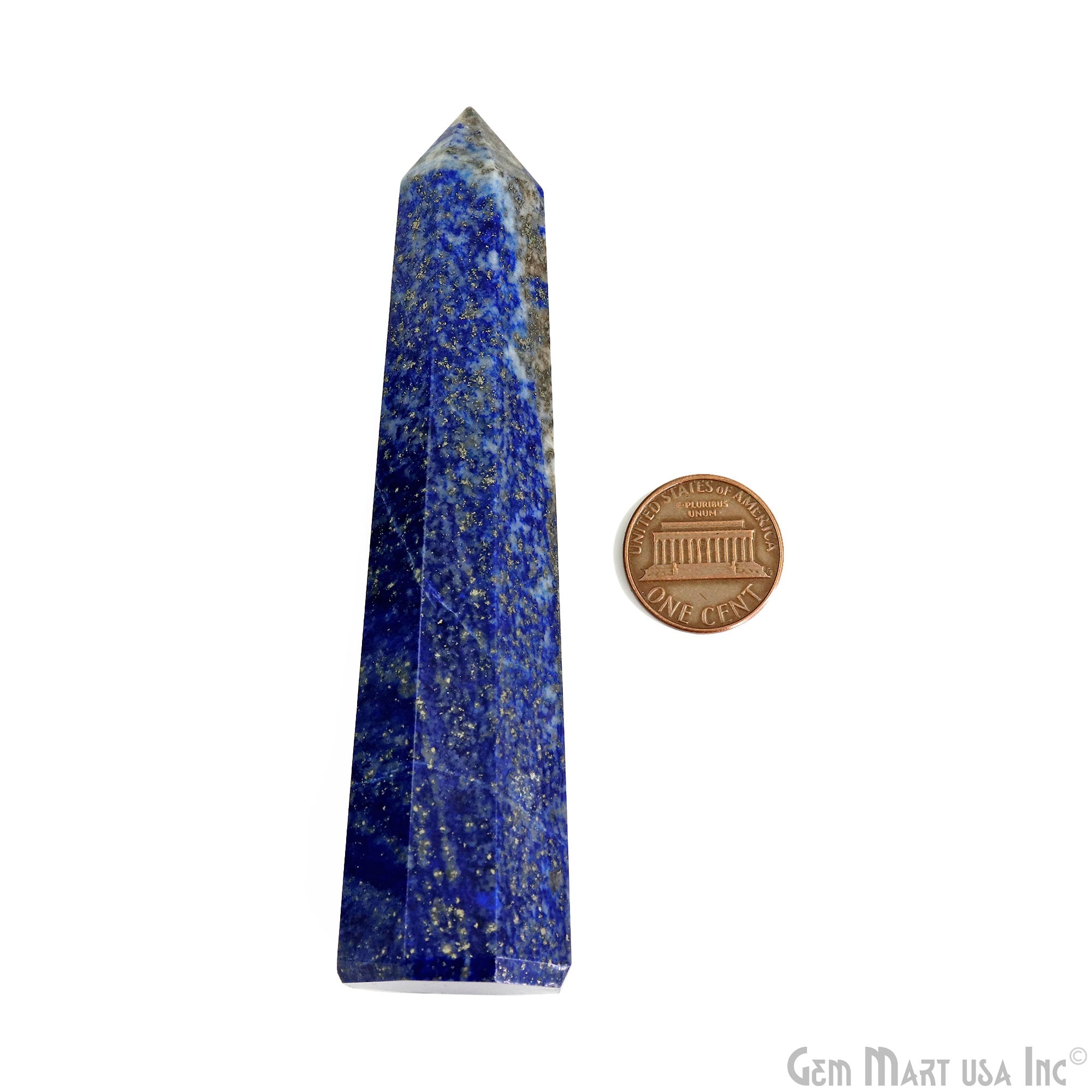 Lapis Gemstone Jumbo Tower Crystal Tower Obelisk Healing Meditation Gemstones 4-5 Inch