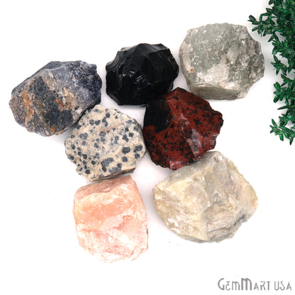 7pc Lot Healing Raw Crystals Set Mixed Rough Gemstones Madagascar Minerals