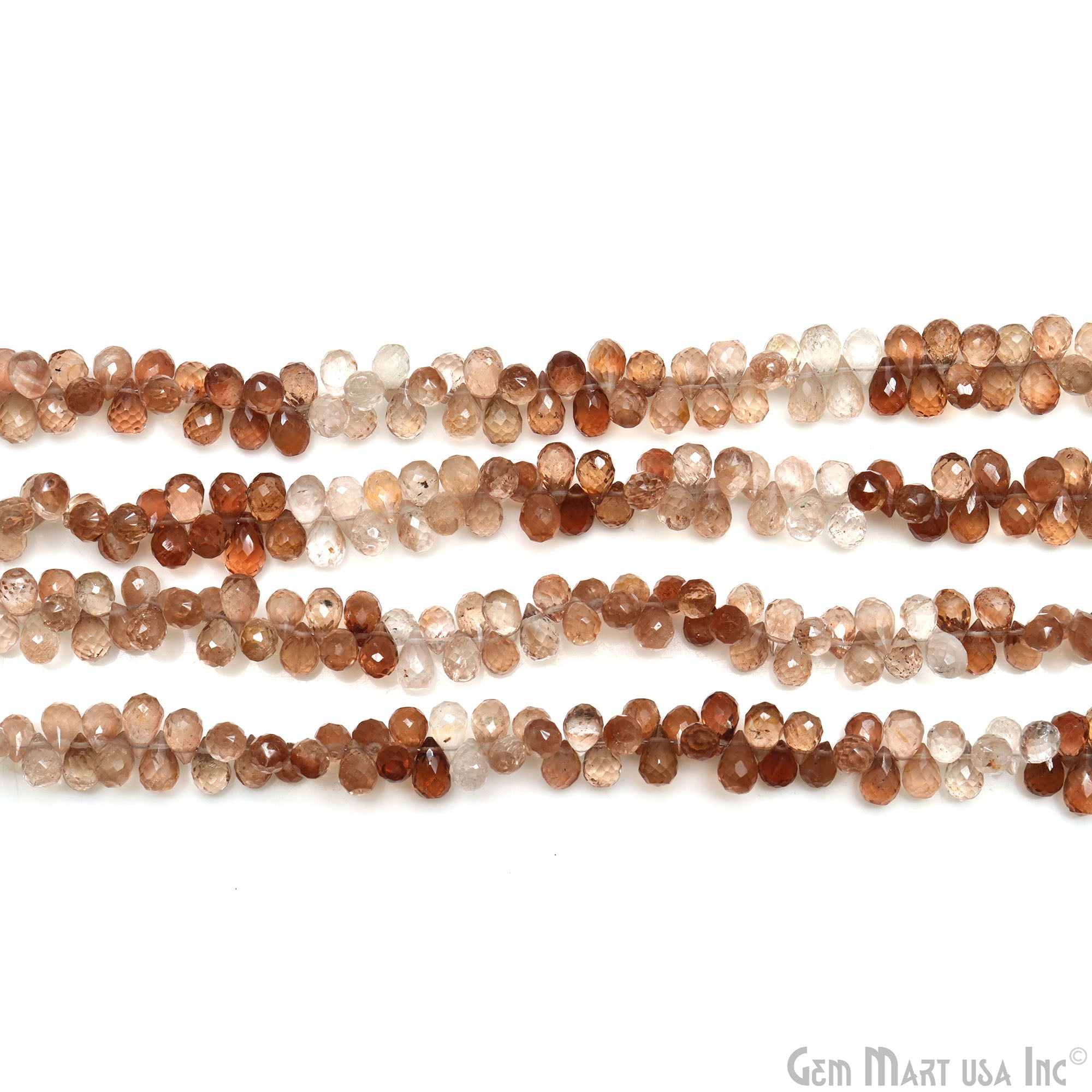 Golden Rutile Shaded 7x5mm Faceted Gemstone Rondelle Beads 1 Strand 9 Inch