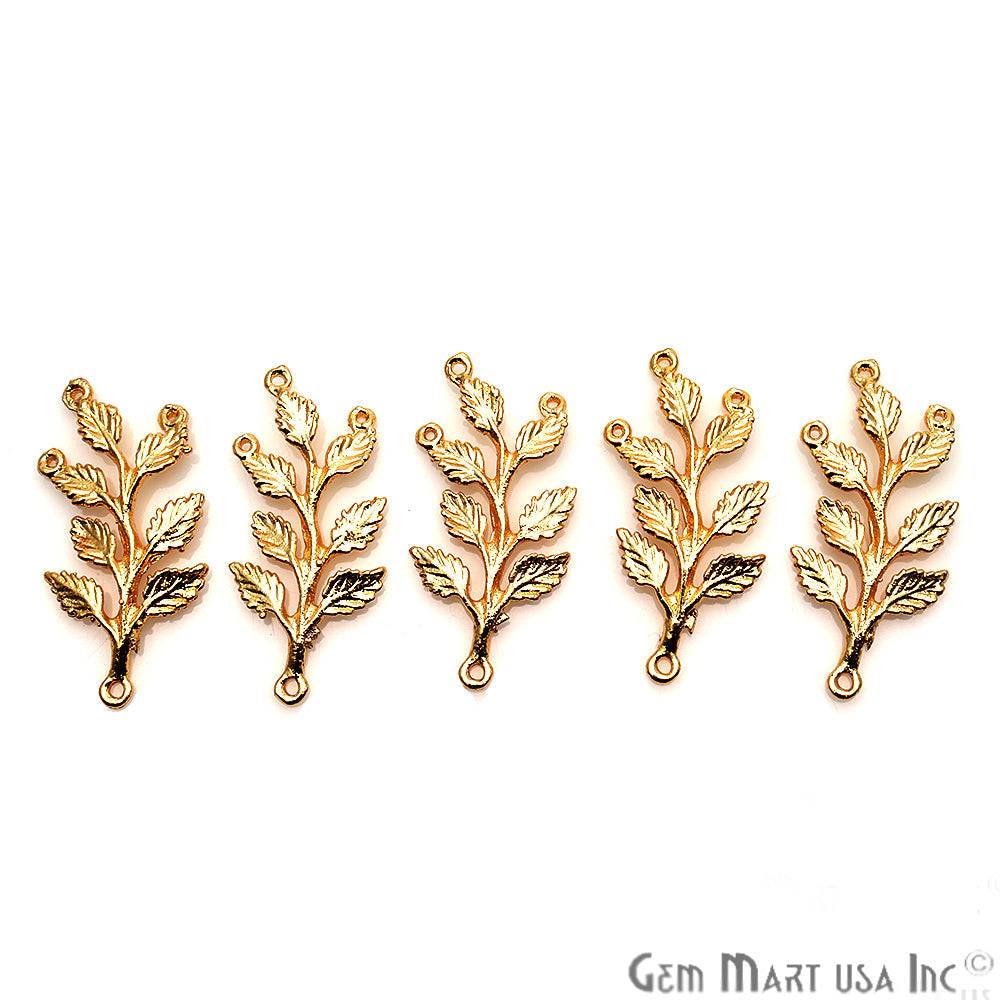 Leaf Shape Findings, Filigree Findings, Findings, Jewelry Findings, 34x15mm (50063) - GemMartUSA