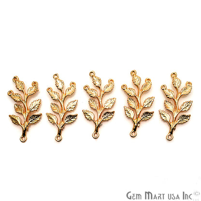 Leaf Shape Findings, Filigree Findings, Findings, Jewelry Findings, 34x15mm (50063) - GemMartUSA