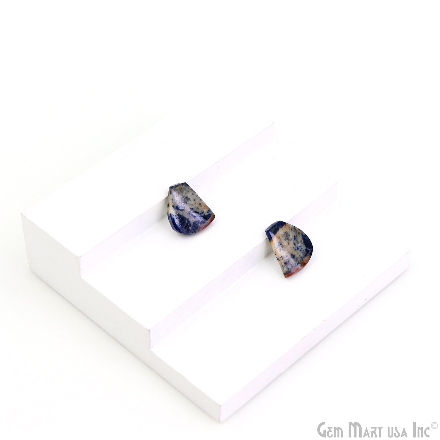 Sodalite Freeform Shape 17X13mm Loose Gemstone For Earring Pair