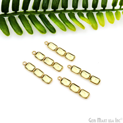 DIY Gemstone 27x6mm Gold Plated Chandelier Finding Component