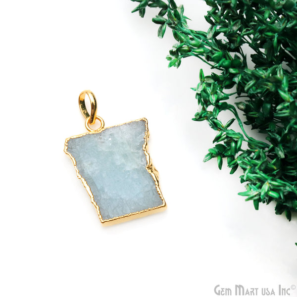 Aquamarine Free Form shape...