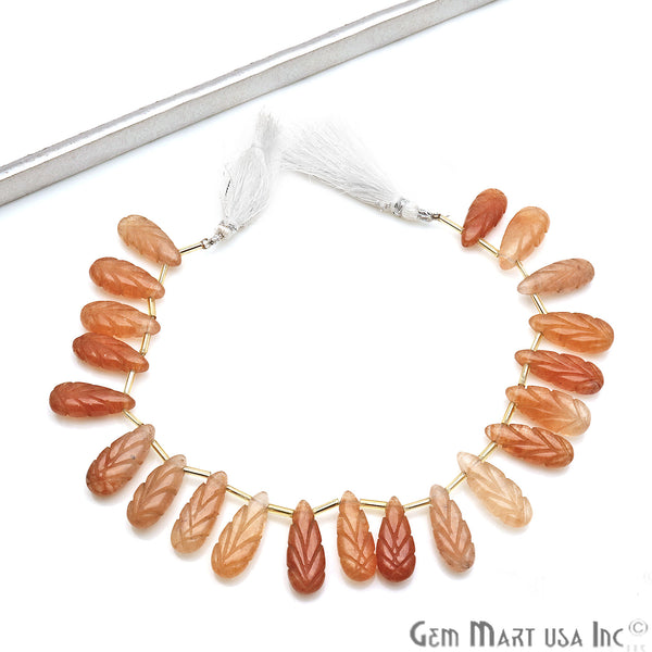 Copper Aventurine Pears Beads,...