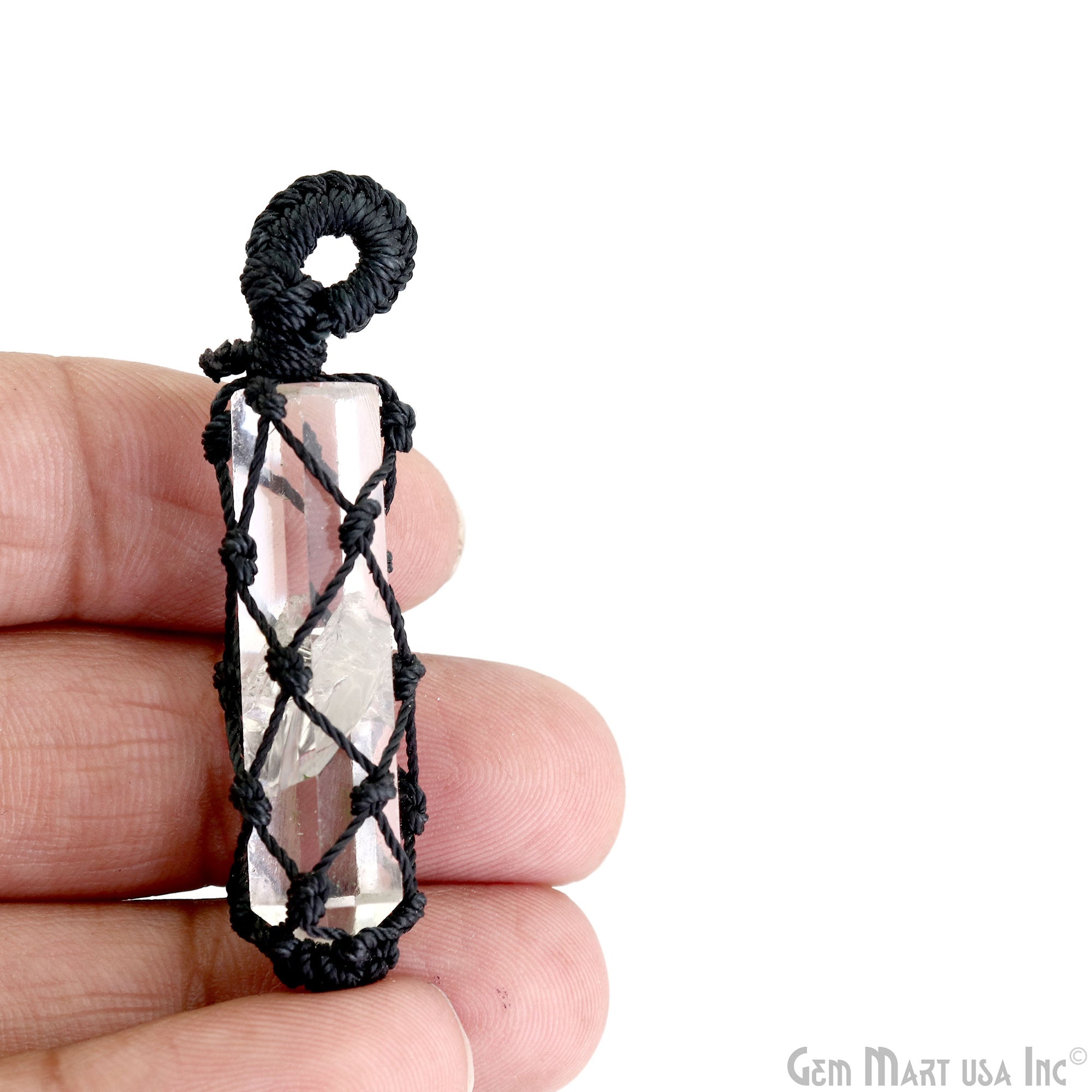Diy Crystal Holder Cage Design Mesh Pattern Pendant Necklace - Temu
