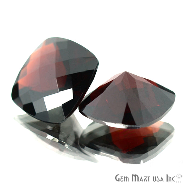 Garnet Cushion Gemstone, 12mm,...