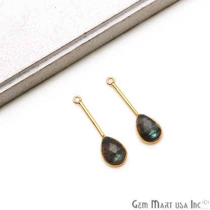 DIY Gemstone Long Dangle Drop Chandelier Earring Connector 1 Pair (Pick Stone) - GemMartUSA