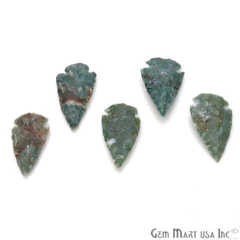 Arrowhead Cut Gemstones, 48x21mm Handcrafted Stone, Loose Gemstone, DIY Pendant, DIY Jewelry - GemMartUSA
