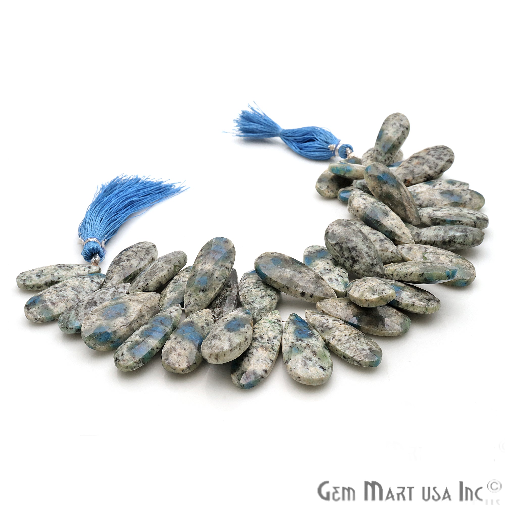 K2 Jasper Pears 27x13mm Crafting Beads Gemstone Briolette Strands 8 INCH - GemMartUSA