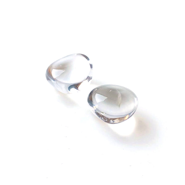 Crystal Tumbled Cabochon, 22x16mm,...