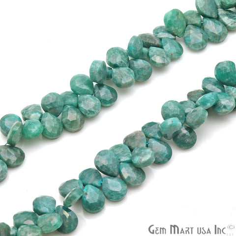 Australian Amazonite Pears 10x8mm Crafting Beads Gemstone Strands 8INCH - GemMartUSA