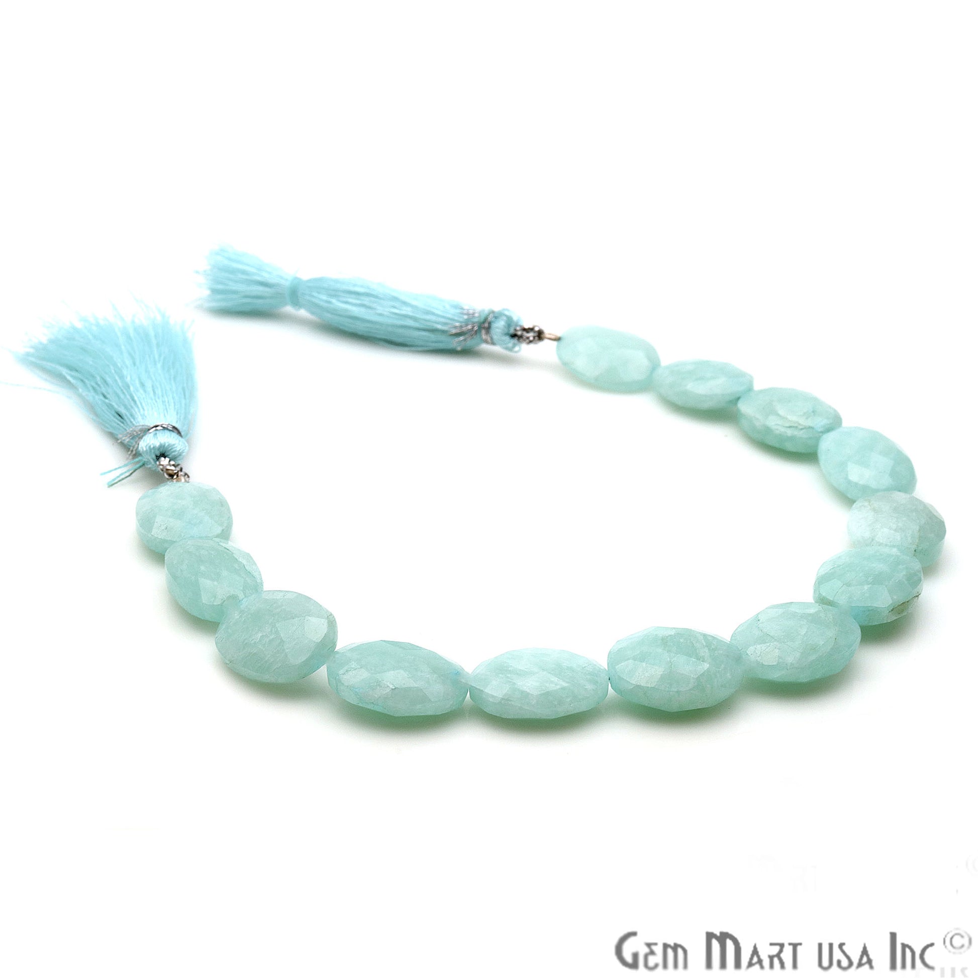 Amazonite Oval 19x13mm Crafting Beads Gemstone Strands 8INCH - GemMartUSA