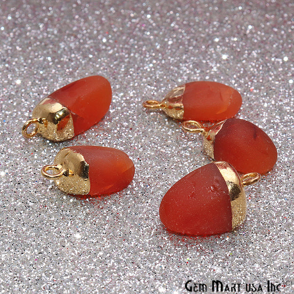 Carnelian Gemstone Frosted Matte...