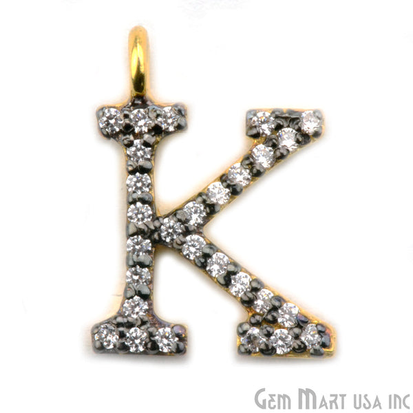 'K' Alphabet Charm CZ...