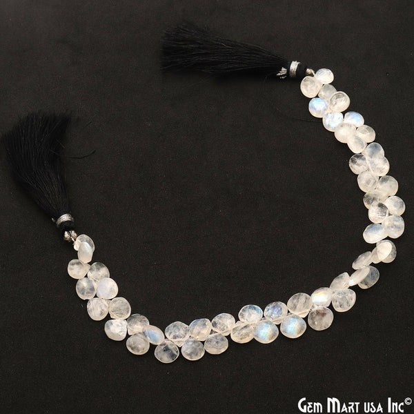 Rainbow Moonstone Heart Beads,...