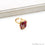 Jasper 13x16mm Gemstone Gold Plated Adjustable Ring