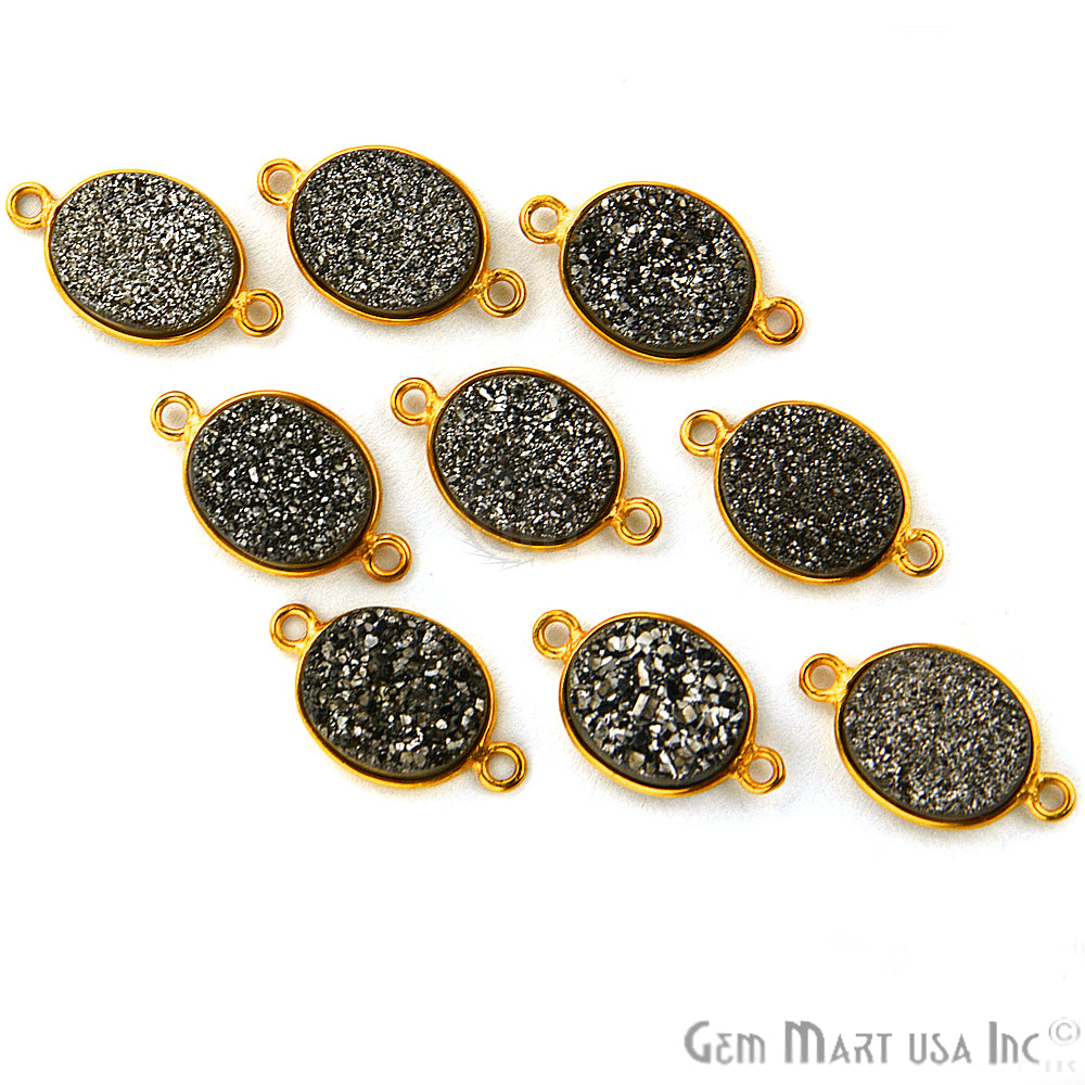 druzy connector beads, druzy connector