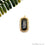 Sapphire & Pave Cubic Zirconia 37x19mm Single Bail Gold Vermeil Gemstone Connector