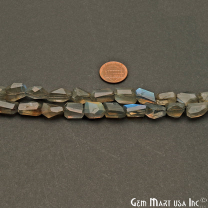 Labradorite Free Form 12x10mm Crafting Beads Gemstone Strands 16INCH - GemMartUSA