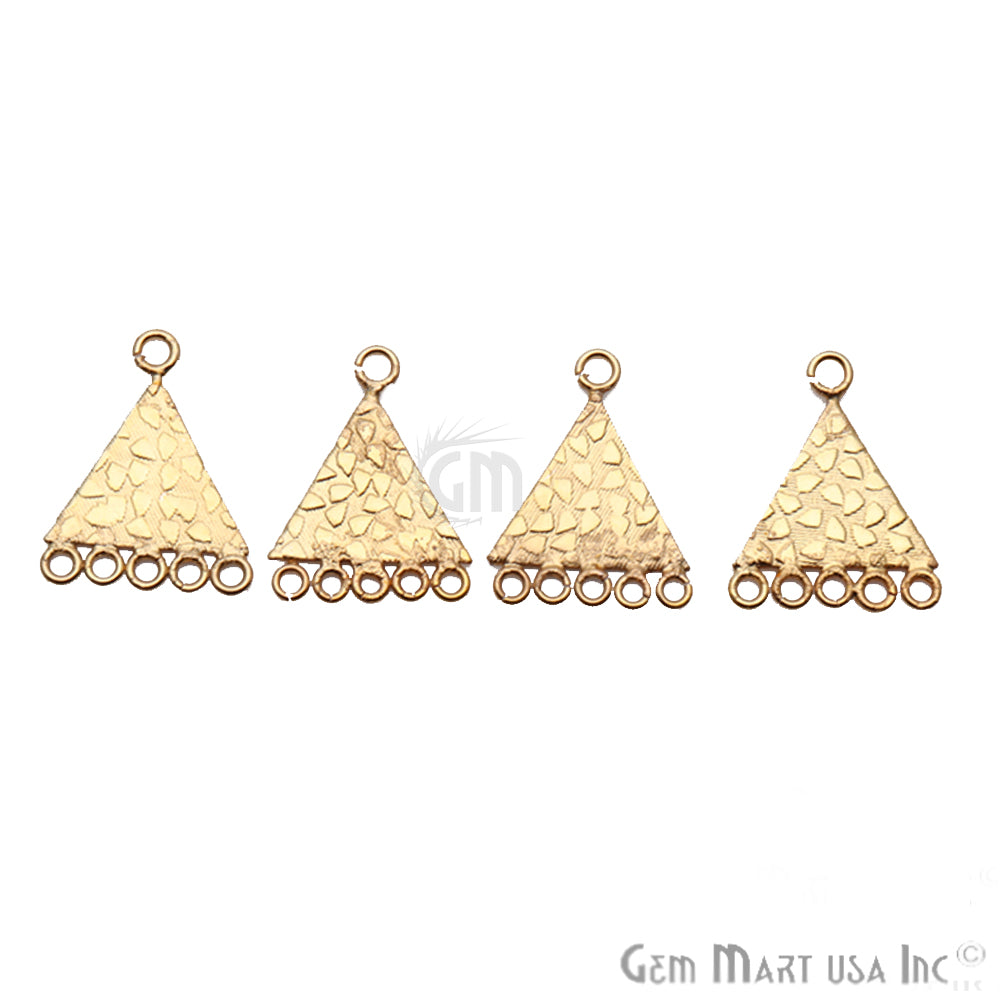 Pyramid Charm Gold Plated Finding Jewelry Charm - GemMartUSA
