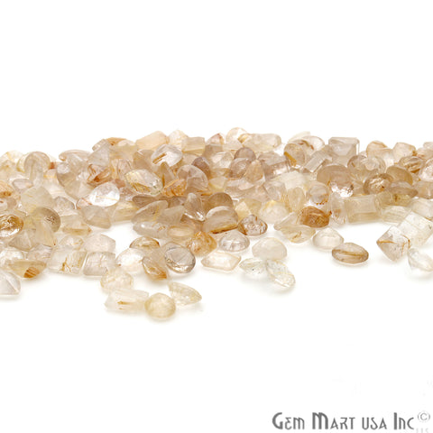 50ct Lot Golden Rutile Mix Shaped 7-8mm Stone, Faceted Gemstone Mixed lot, Loose Stones - GemMartUSA