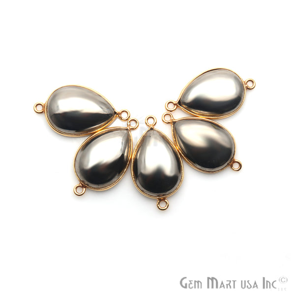 Pyrite Cabochon Pear 13x18mm...