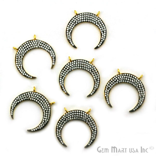 'Moon' CZ Pave Gold...