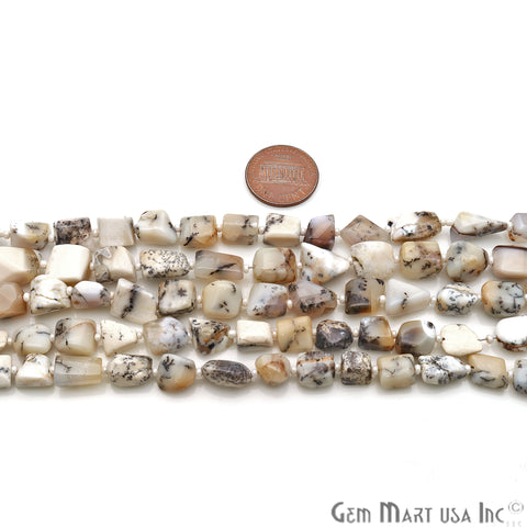 Dendrite Opal Free Form 12x8mm Tumble Beads Gemstone Strands - GemMartUSA