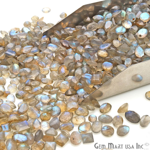 Blue Flash Labradorite Mix Shape 5 Carats Wholesale Loose Gemstones - GemMartUSA