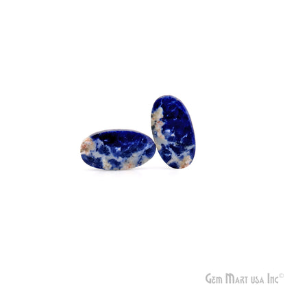 Sodalite Oval Shape 25x14mm Loose Gemstone For Earring Pair