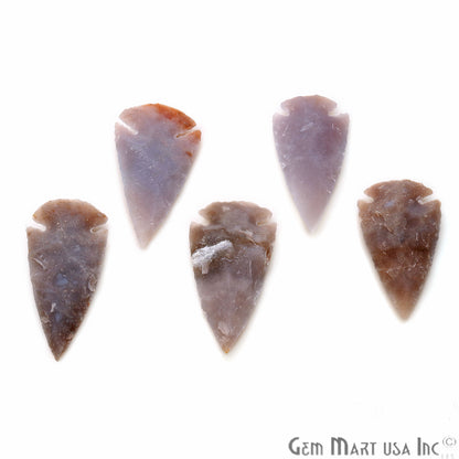 Arrowhead Cut Gemstones, 55x25mm Handcrafted Stone, Loose Gemstone, DIY Pendant, DIY Jewelry - GemMartUSA